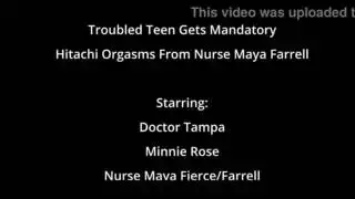 مقطع إباحي مثير: جلسة استمناء شديدة للمراهقة المضطربة باستخدام هيتاشي